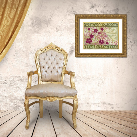Rococo Celebration II Gold Ornate Wood Framed Art Print with Double Matting by Vision Studio