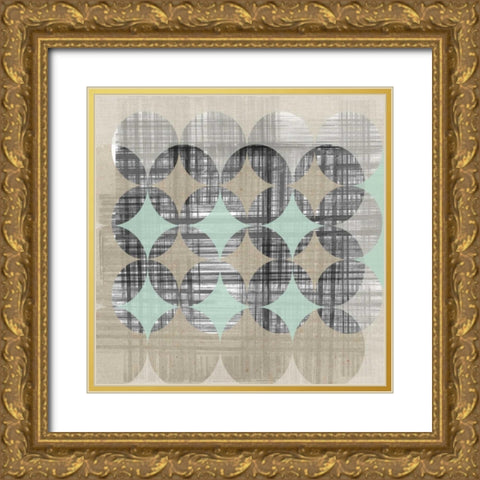 New Pattern II Gold Ornate Wood Framed Art Print with Double Matting by Goldberger, Jennifer