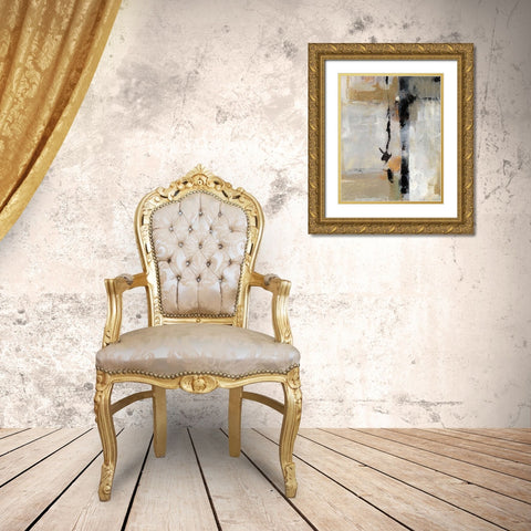 Gesture I Gold Ornate Wood Framed Art Print with Double Matting by OToole, Tim