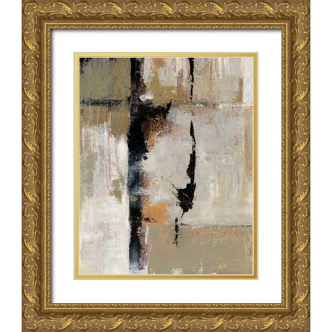 Gesture II Gold Ornate Wood Framed Art Print with Double Matting by OToole, Tim