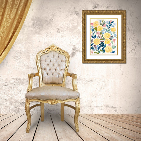 Unbound Blossoms II Gold Ornate Wood Framed Art Print with Double Matting by Popp, Grace