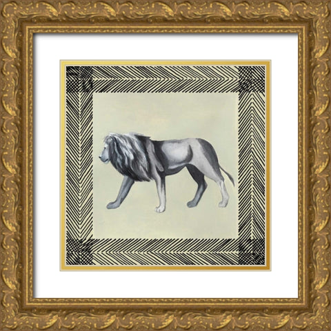 Wild Safari I Gold Ornate Wood Framed Art Print with Double Matting by Popp, Grace