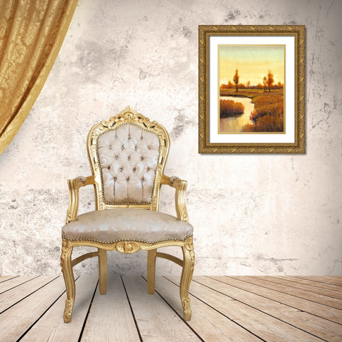 Spring Water II Gold Ornate Wood Framed Art Print with Double Matting by OToole, Tim