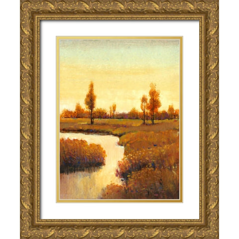 Spring Water II Gold Ornate Wood Framed Art Print with Double Matting by OToole, Tim