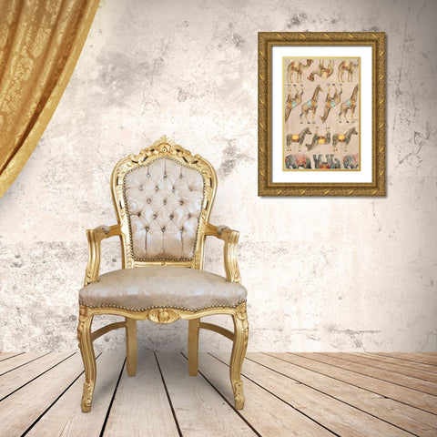 Vintage Circus Collection E Gold Ornate Wood Framed Art Print with Double Matting by Popp, Grace