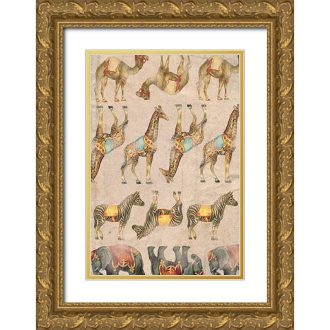 Vintage Circus Collection E Gold Ornate Wood Framed Art Print with Double Matting by Popp, Grace
