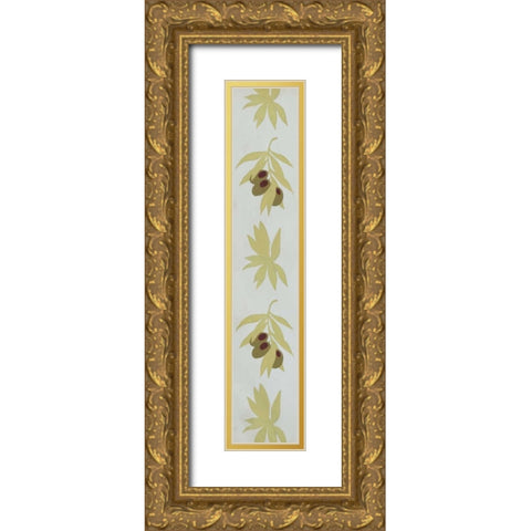 Mediterranean Olive Oil Collection D Gold Ornate Wood Framed Art Print with Double Matting by Popp, Grace