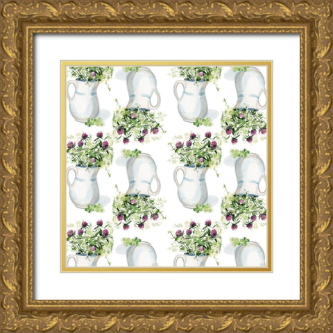 Clover Sayings Collection F Gold Ornate Wood Framed Art Print with Double Matting by Parker, Jennifer Paxton