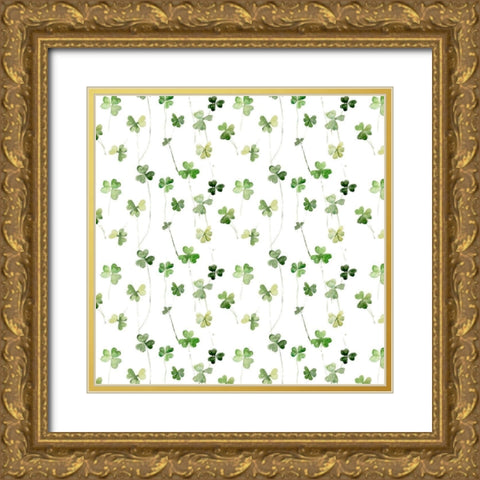Clover Sayings Collection H Gold Ornate Wood Framed Art Print with Double Matting by Parker, Jennifer Paxton