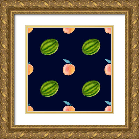 Fresh Fruit Collection G Gold Ornate Wood Framed Art Print with Double Matting by Borges, Victoria