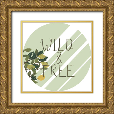Hit the Road Collection C Gold Ornate Wood Framed Art Print with Double Matting by Wang, Melissa