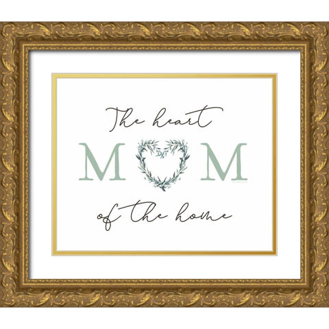Heart of the Home II Gold Ornate Wood Framed Art Print with Double Matting by Tyndall, Elizabeth
