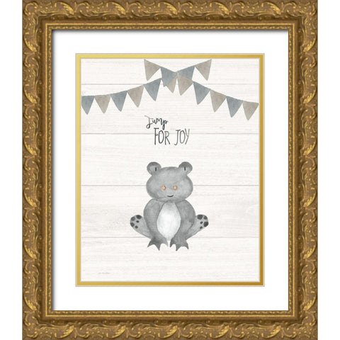 Jump for Joy Gold Ornate Wood Framed Art Print with Double Matting by Moulton, Jo