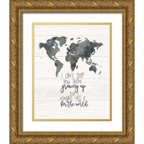 Wouldnt Miss It Gold Ornate Wood Framed Art Print with Double Matting by Moulton, Jo