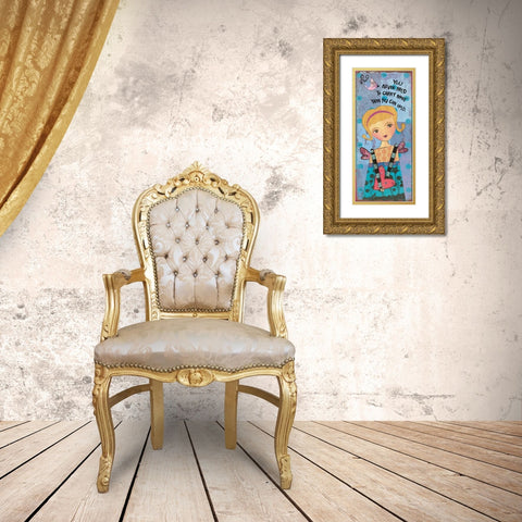 Guardian Angel I Gold Ornate Wood Framed Art Print with Double Matting by Moulton, Jo