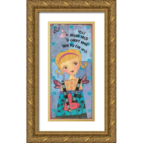 Guardian Angel I Gold Ornate Wood Framed Art Print with Double Matting by Moulton, Jo