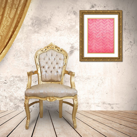 Brave Gold Ornate Wood Framed Art Print with Double Matting by Pugh, Jennifer