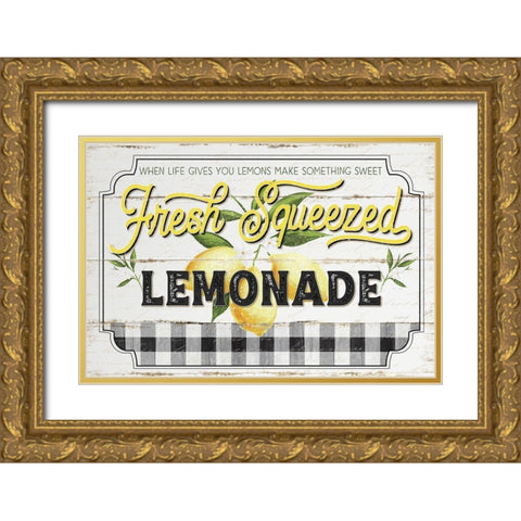 Fresh Squeezed Gold Ornate Wood Framed Art Print with Double Matting by Pugh, Jennifer