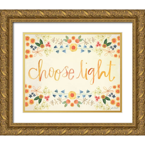 Choose Light Gold Ornate Wood Framed Art Print with Double Matting by Doucette, Katie