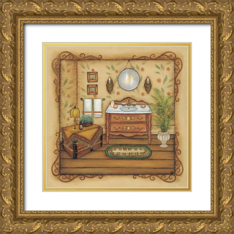 Vintage Sink Gold Ornate Wood Framed Art Print with Double Matting by Lewis, Kim
