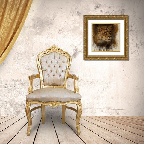 Keeper of the Pride Gold Ornate Wood Framed Art Print with Double Matting by Parker, Kelley