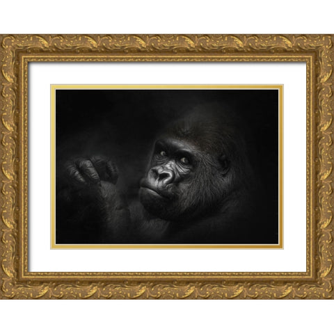 The King Watches Gold Ornate Wood Framed Art Print with Double Matting by Parker, Kelley