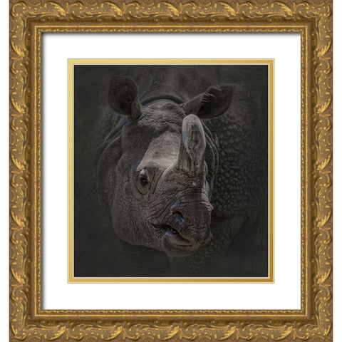 Man with an Attitude Gold Ornate Wood Framed Art Print with Double Matting by Parker, Kelley