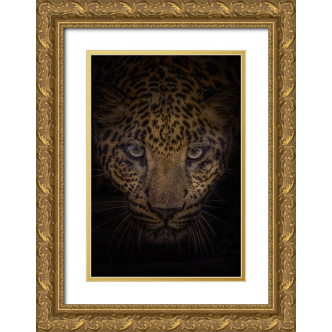 No Fear Gold Ornate Wood Framed Art Print with Double Matting by Parker, Kelley