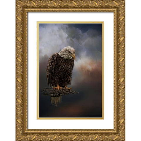 Defying the Storm Gold Ornate Wood Framed Art Print with Double Matting by Parker, Kelley
