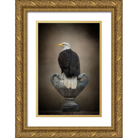 Stone Guardian Gold Ornate Wood Framed Art Print with Double Matting by Parker, Kelley