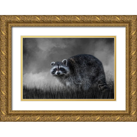 Little Rascal Gold Ornate Wood Framed Art Print with Double Matting by Parker, Kelley