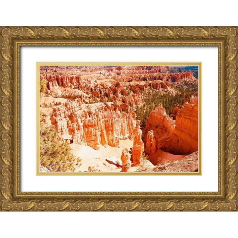 Rooftop Tent Gold Ornate Wood Framed Art Print with Double Matting by Singleton, Ashley