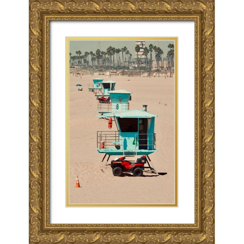 Towers Gold Ornate Wood Framed Art Print with Double Matting by Singleton, Ashley