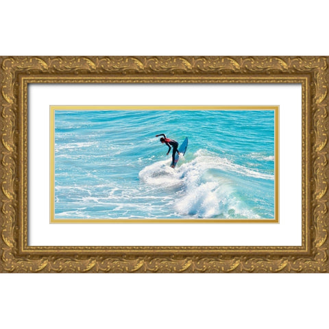 Hang Seven Gold Ornate Wood Framed Art Print with Double Matting by Singleton, Ashley