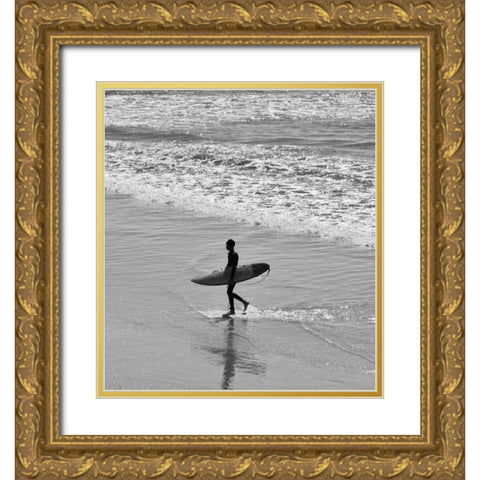 Endless Surfer II Gold Ornate Wood Framed Art Print with Double Matting by Singleton, Ashley