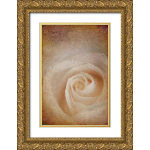 Faded Rose Gold Ornate Wood Framed Art Print with Double Matting by Murdock, Ramona