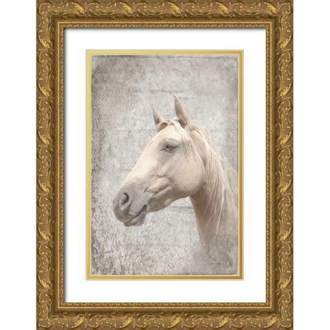 Him Textured Gold Ornate Wood Framed Art Print with Double Matting by Murdock, Ramona