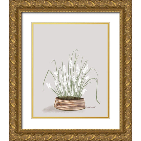 Solarium Plant III Gold Ornate Wood Framed Art Print with Double Matting by Murdock, Ramona