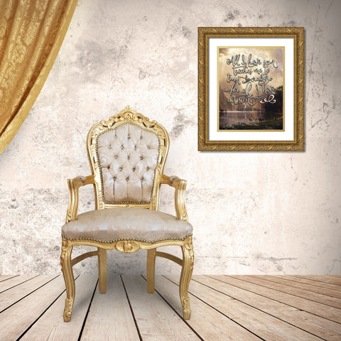All I Have Seen Gold Ornate Wood Framed Art Print with Double Matting by Moss, Tara