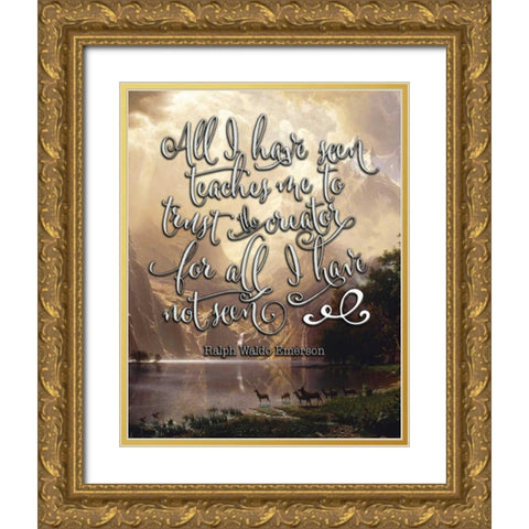 All I Have Seen Gold Ornate Wood Framed Art Print with Double Matting by Moss, Tara