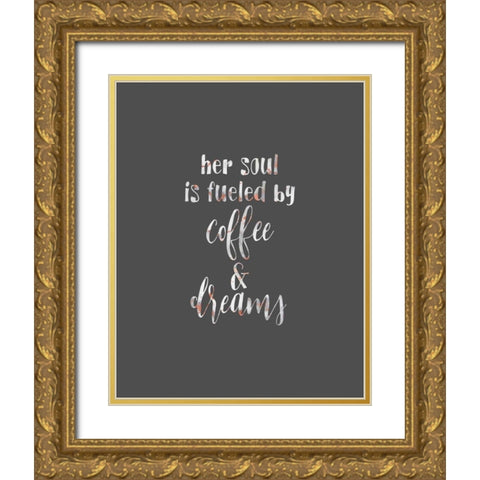 Her Soul is Gold Ornate Wood Framed Art Print with Double Matting by Moss, Tara