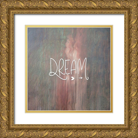 Dream Colorful Gold Ornate Wood Framed Art Print with Double Matting by Moss, Tara