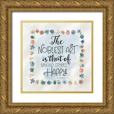 Noblest Art II Gold Ornate Wood Framed Art Print with Double Matting by Moss, Tara