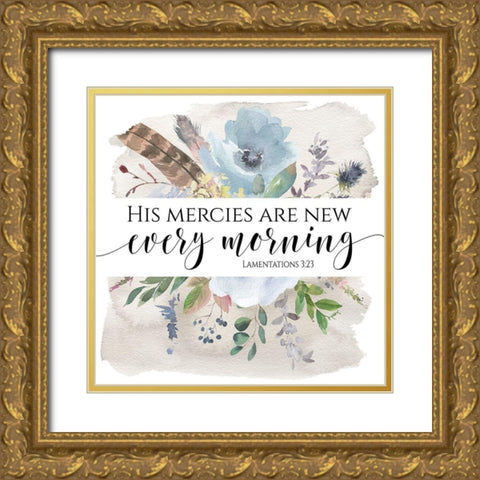Every Morning Gold Ornate Wood Framed Art Print with Double Matting by Moss, Tara