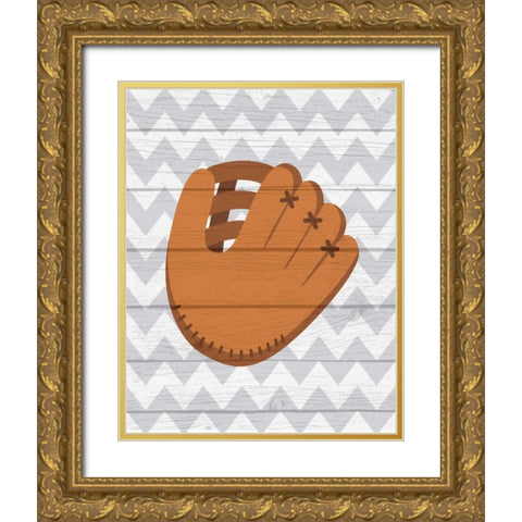 Glove Gold Ornate Wood Framed Art Print with Double Matting by Robinson, Tamara