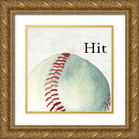 Hit Gold Ornate Wood Framed Art Print with Double Matting by Wieners, Valerie