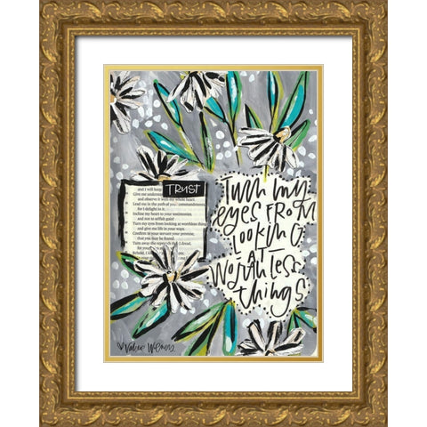 Turn Gold Ornate Wood Framed Art Print with Double Matting by Wieners, Valerie