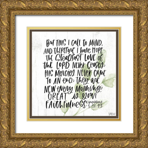 Lamentations Gold Ornate Wood Framed Art Print with Double Matting by Wieners, Valerie