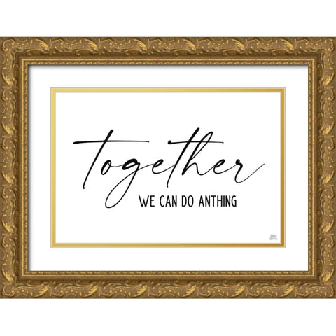 Together Gold Ornate Wood Framed Art Print with Double Matting by Wieners, Valerie