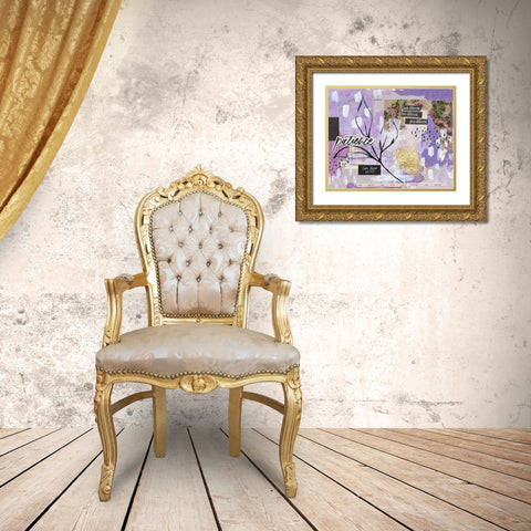 Patience Gold Ornate Wood Framed Art Print with Double Matting by Wieners, Valerie